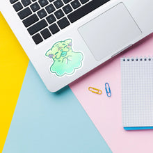 Load image into Gallery viewer, Frankenpug Halloween Holographic Sticker Accessories Milkshake the Pug