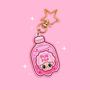 Milkshake's Pink Soda Pop Accessories Milkshake the Pug