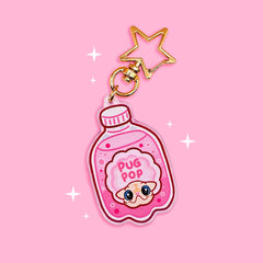 Milkshake's Pink Soda Pop Accessories Milkshake the Pug