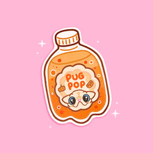 Load image into Gallery viewer, Pug-kin Soda Pop Matte Sticker Milkshake the Pug
