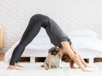 Home workouts with your pupper – Pup Pilates and Doga are the latest exercise trends!