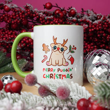 Load image into Gallery viewer, Happy Puggin&#39; Christmas Mug Mug Milkshake the Pug
