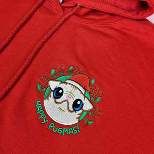 Milkshake Happy Pugmas Hoodie Sweatshirts Milkshake the Pug