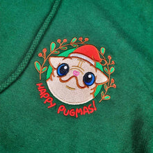 Load image into Gallery viewer, Milkshake Happy Pugmas Hoodie Sweatshirts Milkshake the Pug
