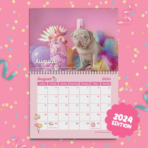 Milkshake's 2024 Calendar Calendar Milkshake the Pug