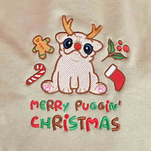 Load image into Gallery viewer, Milkshake&#39;s &#39;Merry Puggin&#39; Christmas&#39; Sweatshirt Sweatshirts Milkshake the Pug
