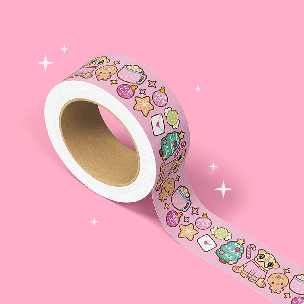 Pink Pugmas Washi Tape Accessories Milkshake the Pug