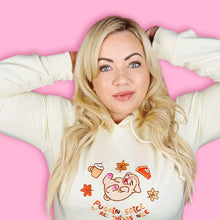 Load image into Gallery viewer, Pugkin Spice n&#39; All Things Nice Embroidered Hoodie Sweatshirts Milkshake the Pug
