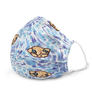 Milkshake Blue Tie Dye Mask Mask Milkshake the Pug
