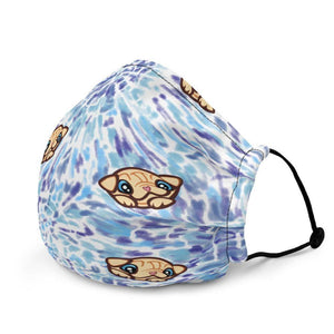 Milkshake Blue Tie Dye Mask Mask Milkshake the Pug