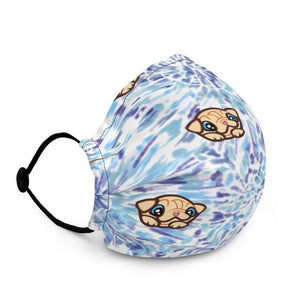 Milkshake Blue Tie Dye Mask Mask Milkshake the Pug