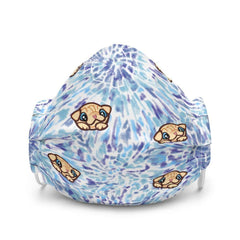 Milkshake Blue Tie Dye Mask Mask Milkshake the Pug
