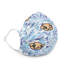 Load image into Gallery viewer, Milkshake Blue Tie Dye Mask Mask Milkshake the Pug
