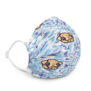 Milkshake Blue Tie Dye Mask Mask Milkshake the Pug
