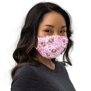 Milkshake Pink Tie Dye Mask Mask Milkshake the Pug