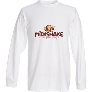 Milkshake the Pug Long Sleeve T-Shirt Shirts Milkshake the Pug