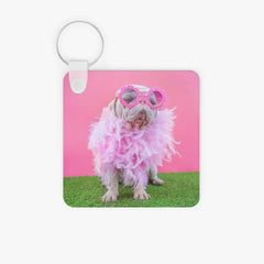 Milkshake Vibes Photo Keyring Accessories Printify