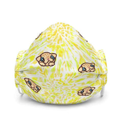 Milkshake Yellow Tie Dye Mask Mask Milkshake the Pug